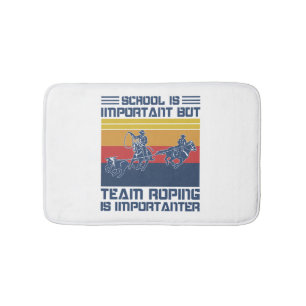 School is belangrijk, maar team is belangrijk badmat