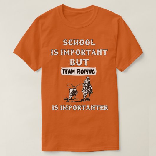 School is belangrijk, maar team is belangrijk t-shirt (Design voorkant)
