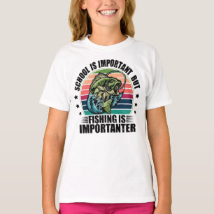 School is belangrijk, maar Vist is belangrijk T-shirt