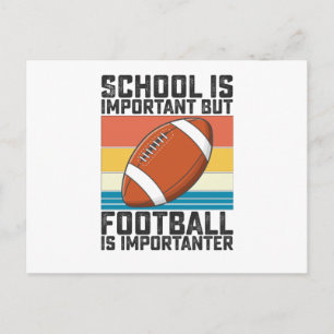 School is belangrijk maar voetbal is belangrijker briefkaart