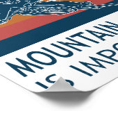 School is belangrijk - mountainbike is belangrijk poster (Hoek)