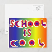 School is Cool Briefkaart (Voorkant / Achterkant)