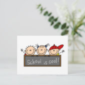 School is Cool Briefkaart (Staand voorkant)
