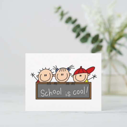 School is Cool Briefkaart (Staand voorkant)