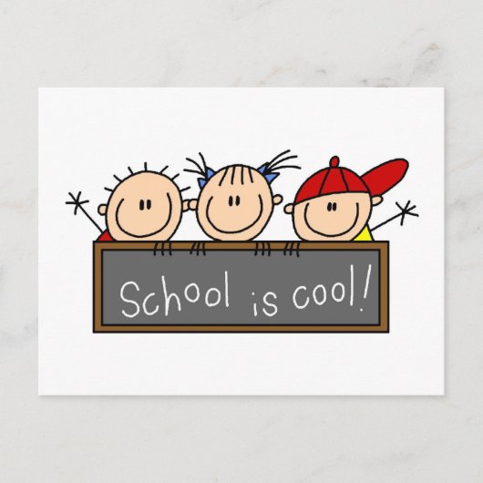 School is Cool Briefkaart (Voorkant)
