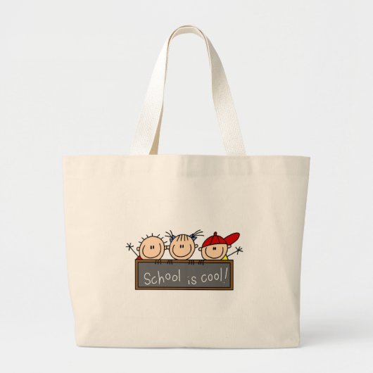 School is Cool Grote Tote Bag (Voorkant)
