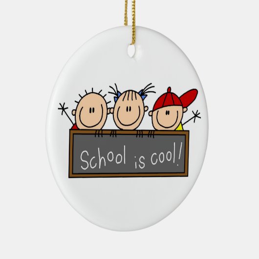 School is Cool Keramisch Ornament (Rechts)
