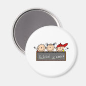 School is Cool Magneet (Voorkant / Achterkant)