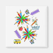 School is Cool Magnets Magneet (Voorkant)