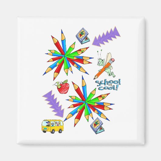School is Cool Magnets Magneet (Voorkant)
