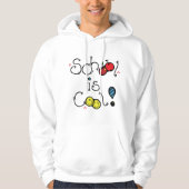 School is cool Mannen hoodie (Voorkant)
