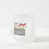 School is Cool Matglas Koffiemok (Voorkant links)