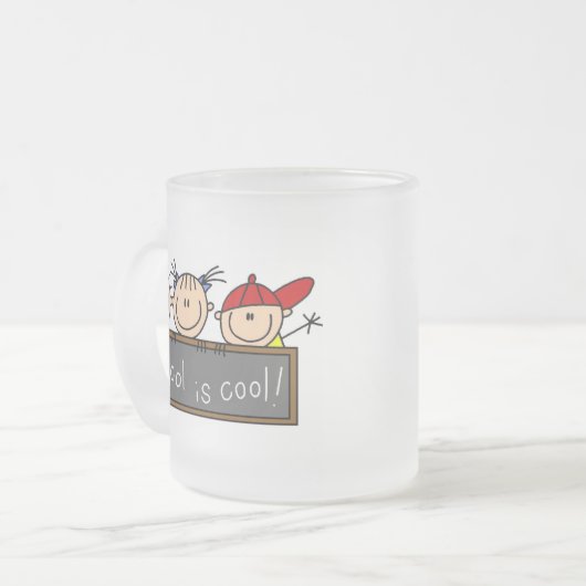 School is Cool Matglas Koffiemok (Voorkant links)