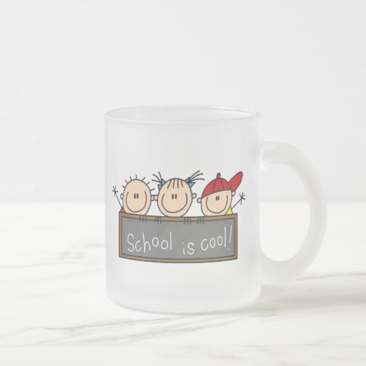 School is Cool Matglas Koffiemok (Rechts)