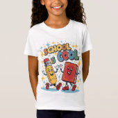 School is cool meisjes t-shirt (Voorkant)