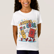 School is cool meisjes t-shirt