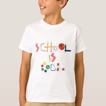 School is Cool op Boy's T-Shirt