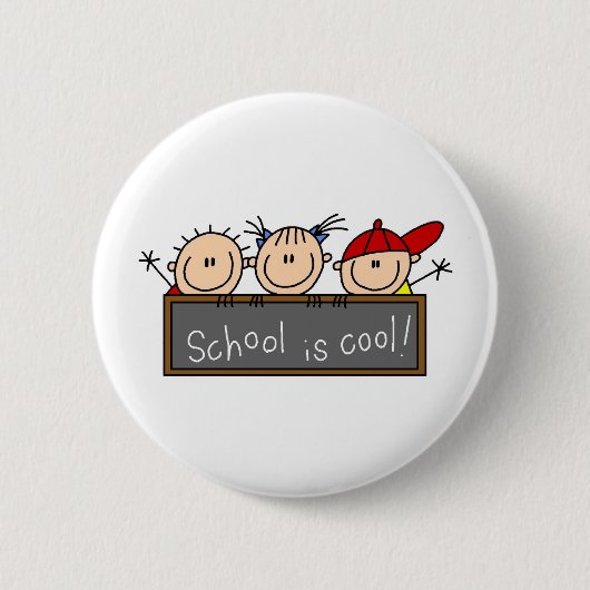 School is Cool Ronde Button 5,7 Cm (Voorkant)