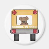 School is Cool School Bus Magneet (Voorkant)