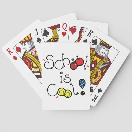 School is cool speelkaarten (Achterkant)