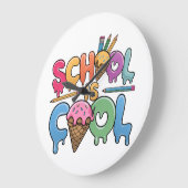School is cool terug naar school grote klok (Hoek)