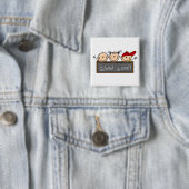 School is Cool Vierkante Button 5,1 Cm (In situ)
