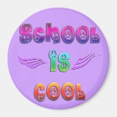 School is cool - Vrede Magneet (Voorkant)
