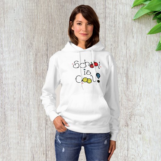 School is Cool Womens Hoodie