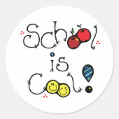 School is coole Stickers (Voorkant)