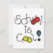 School is coole uitnodigingen (Voorkant)