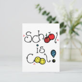 School is coole uitnodigingen (Staand voorkant)