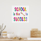 School is de sleutel tot succes poster (Keuken)