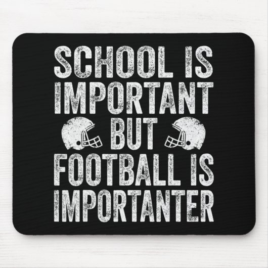 School is een belangrijk Football Muismat (Voorkant)