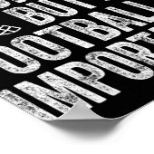 School is een belangrijk Football Poster (Hoek)