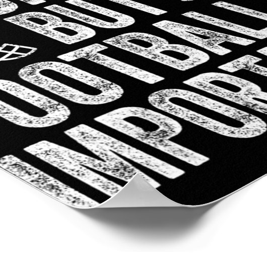 School is een belangrijk Football Poster (Hoek)