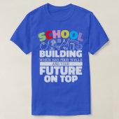 School is een gebouw met vier muren 1 t-shirt (Design voorkant)