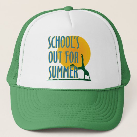 SCHOOL IS ER VOOR ZOMER! TRUCKER PET (Voorkant)