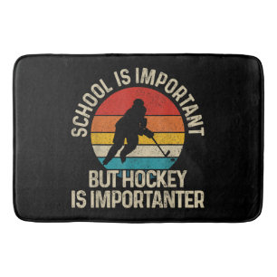 School Is Important But Hockey Is Importanter Funn Badmat
