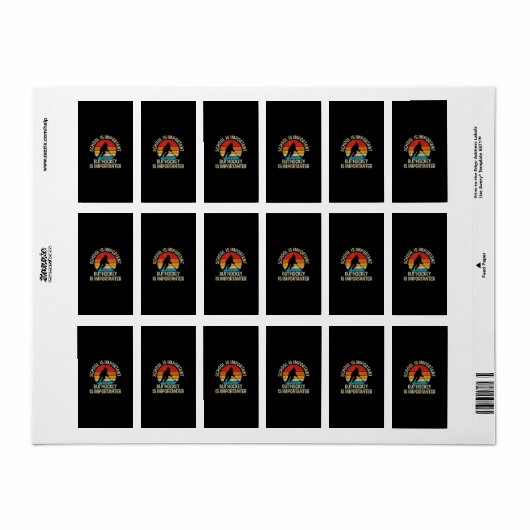 School Is Important But Hockey Is Importanter Funn Etiket (Full Sheet)