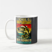 School Is Imrtant But Fishing Funny Christmas Fish Koffiemok (Links)