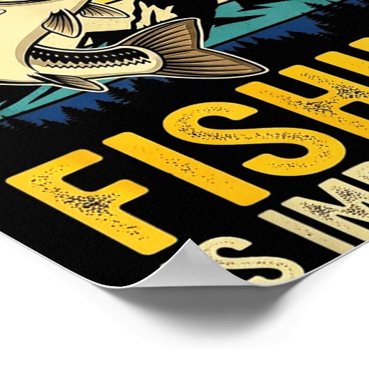 School Is Imrtant But Fishing Is Imrtanter Fish B  Poster (Hoek)