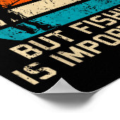 School Is Imrtant But Fishing Is Imrtanter Youth K Poster (Hoek)