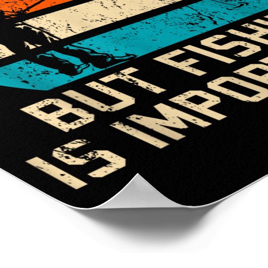 School Is Imrtant But Fishing Is Imrtanter Youth K Poster (Hoek)