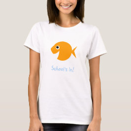 School is in Schattige basisleraar September T-shirt