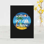 school is klaar voor de zomer kaart (Gele Bloem)