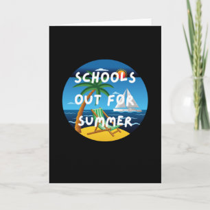 school is klaar voor de zomer kaart