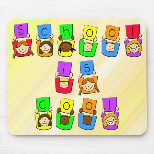 School is kool - Kinderen Muismat (Voorkant)