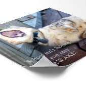 School is niet aan het boren poster (Hoek)