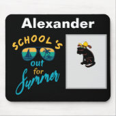 School is onze zomertijd muismat (Voorkant)