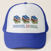 School is schoolbibliotheken Leerleraar lezen Trucker Pet (Voorkant)